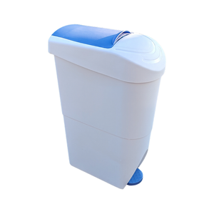 Poubelle d'hygiène féminine 21L en plastique à pédale, rectangulaire, pour cuisine, salle de bain, gain de place, corbeille à papier pour la chambre des femmes - Product Image 2