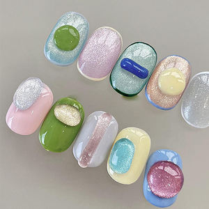 AILANUO Serie de Esmaltes de Uñas en Gel Ojo de Gato de 12 Colores Transparentes con Efecto Agua Oxigenada 15 ml, Gel Ojo de Gato Sin TPO, Sin Hema, OEM ODM - Product Image 1