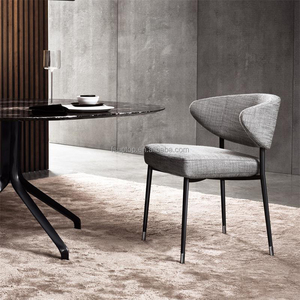 Offre Spéciale en cuir Pu renommée en acier intérieur commercial hôtel bar restaurant chaise de salle à manger - Product Image 6