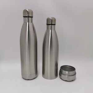 SilverJet Stainless Steel Cola <b>Flask</b> 500ml With Hidden Storage Compartment Portable Vacuum Bottle For Outdoor Use - Product Image 3