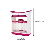 Station de préparation manuelle pour aliments pour bébés sans BPA, avec sac de conservation et presse-purée pour jus frais