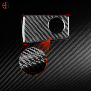 Fibre de carbone pour Pontiac G8 2008-2009 pour Holden Commodore 2006-2012 boîte à gants du copilote interrupteur panneau couverture autocollant accessoires - Product Image 5