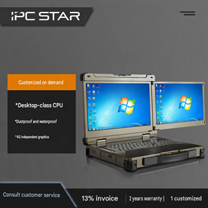 IP65 Rugged Laptop Dual 15.6" FHD Screen Core i9 i7 Desktop CPU 4G Graphics Aluminum Alloy Heavy Duty Industrial Workstation - Product Image 3