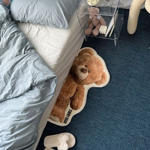 Dessin animé ours en peluche et lapins impression <span class=keywords><strong>tapis</strong></span> et <span class=keywords><strong>tapis</strong></span> doux pour chambre d'enfants - Product Image 3
