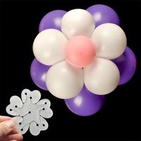 Klip Segel Balon Dekorasi Pesta Natal/Ulang Tahun/Pernikahan Segel Bunga Penyangga Kancing Lengkung Kaki Bentuk Bunga