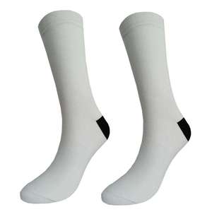 All'ingrosso <span class=keywords><strong>calzini</strong></span> a tubo da uomo <span class=keywords><strong>con</strong></span> <span class=keywords><strong>tacco</strong></span> nero e punta bianco equipaggio per abbigliamento Casual per la stagione primaverile - Product Image 5