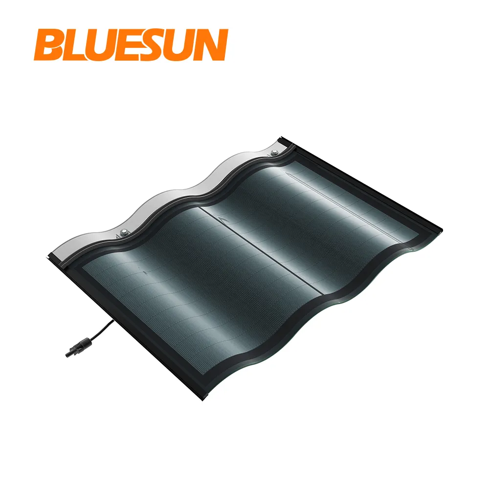 Bluesun-solar Roof Tile, Atap Engergy, Fotovoltaik, Sistem Tenaga TilesSolar Hitam, 30W Per Pcs