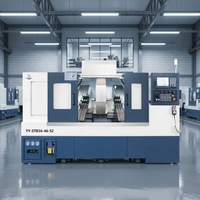 Tour CNC à lit incliné haute efficacité, système taïwanais, centre de tournage de précision à double broche