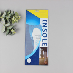 Sac d'emballage de semelle intérieure avec logo personnalisé avec fermeture à glissière sacs d'emballage en plastique de stockage pour semelles de chaussures - Product Image 4