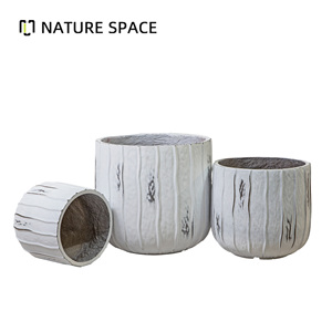 Pot <span class=keywords><strong>de</strong></span> fleurs rond extra large en fibre <span class=keywords><strong>de</strong></span> verre pour <span class=keywords><strong>jardin</strong></span>, pot <span class=keywords><strong>de</strong></span> fleurs d'extérieur, pot <span class=keywords><strong>de</strong></span> fleurs pour <span class=keywords><strong>salon</strong></span> - Product Image 2