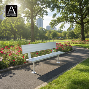 Banco de Aluminio Portátil Ligero Smart Sports de 7.5 Pies con Respaldo <span class=keywords><strong>para</strong></span> Jardín, <span class=keywords><strong>Patio</strong></span> y Parque - Product Image 5
