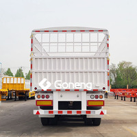 Bovins Mouton Animal Bétail Cargo Transport Remorques 2 3 Essieux Clôture Camion Semi Remorque
