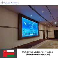 Écran LED intérieur HD Canbest Fiw Stock Gob P1.5 P1.8 P2.5, connexion rigide, alimentation UL, affichage vidéo LED pour salle de conférence