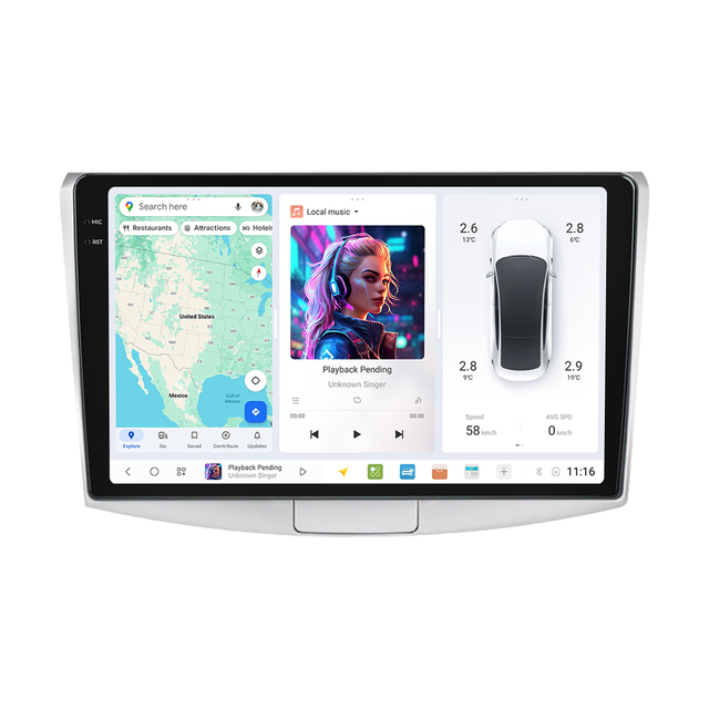 DUDUAUTO android carplay car radio multimedia player intelligent systems for cars GPS Navigation for VW Passat B7 2011-2015