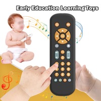 Jouets éducatifs pour bébés : Télécommande de télévision pour enfants avec musique pour l'apprentissage, télécommande simulée