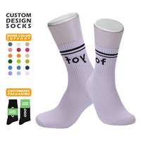 Chaussettes personnalisées avec logo, chaussettes OEM personnalisées, faible MOQ, chaussettes en coton de haute qualité pour hommes, femmes, sport et vêtements décontractés
