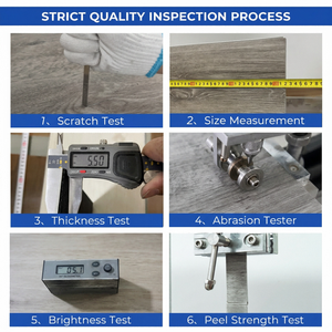 En çok satan ahşap doku döşeme Pisos su geçirmez Spc zeminler ticari kullanım için Spc tıklayın kat - Product Image 6