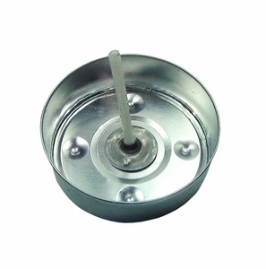 Gobelets à bougies chauffe-plat en aluminium argenté non parfumés, contenants vides pour la fabrication de bougies en moule - Product Image 2