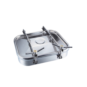 타원형 맨홀 커버 304 316 스테인레스 스틸 위생 표준 압력 제작 서비스 Saning SYMC OEM/ODM CNC 서비스 - Product Image 3