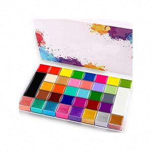Kit de peinture pour le visage à base d'huile pour Halloween, 36 couleurs, avec logo personnalisé, pour le maquillage de fête et l'art corporel - Product Image 1