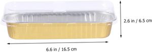 Barquette en plastique PP de haute qualité avec couvercle, 200 ml, en aluminium recyclable, jetable, en pulpe moulée dorée, pour pain, compatible micro-ondes - Product Image 2