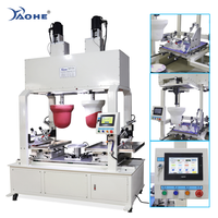 Nouvelle machine de tampographie semi-automatique 2 couleurs pour la vaisselle en céramique (bols, assiettes, cuillères) et l'impression sur tubes Haohe HH-202S-1 1
