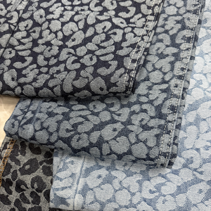 Denim Cloth Wholesale Rolls Deep Blue Jacquard Pattern Cotton <strong>Blend</strong> Wide Width for Supplier Orders - Product Image 2