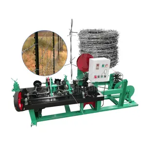 China Manufacturer Single Double Twisted Razor Barb Iron Mesh Fence Wire Welding Machine to Make Barbed Wire