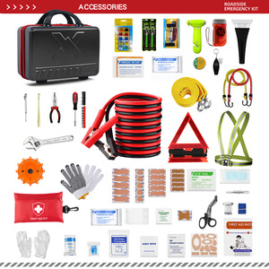 X Emergency Kit 34.5x21.5x23.5cm Plastic <b>Vehicle</b> Safety Rescue Toolbox - Product Image 4