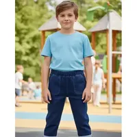 Adrenalin Boys Streç Jogger Kot Pantolon Orta Bel Kargo Nefes Alabilen Denim Pantolon 4 Cepli Yarım Kasık Ayarlanabilir Paçalar Yıkanmış Beden