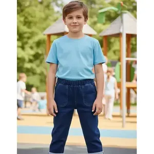 Jeans jogger elasticizzati Adrenaline Boys a vita media, stile cargo, in denim traspirante per bambini, taglia 21002 - Product Image 1