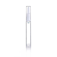 Mini flacon pompe sans air en plastique 5ml/10ml/15ml, réutilisable, pour crème contour des yeux, fond de teint, lotion, impression sérigraphique