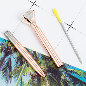 Bolígrafo de <span class=keywords><strong>cristal</strong></span> multicolor, 0,5mm de ancho de escritura, Cuenta de diamante <span class=keywords><strong>para</strong></span> estudiantes, oficina de negocios, venta al por mayor, Impresión de logotipo personalizado - Product Image 4