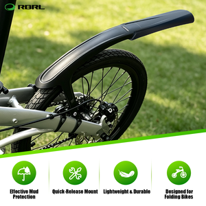 Guardabarros Ajustable RBRL para Bicicleta, Instalación Rápida, Anti-Salpicaduras, para Bicicletas Plegables y Bicicletas Eléctricas, Accesorios de Ciclismo - Product Image 6