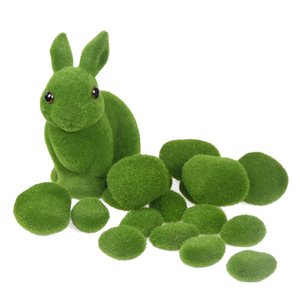Pierre de mousse artificielle en céramique légère, pierres artificielles, boule, plante verte pour la décoration de jardin, pot de fleurs - Product Image 4