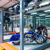 Ascenseur hydraulique automatique à quatre postes pour voiture Équipement de stationnement à usage domestique