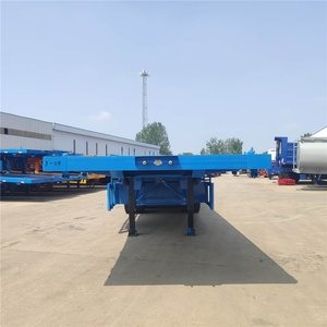 Semi-remorque à plateau plat 2/3/4 essieux, <span class=keywords><strong>prix</strong></span> compétitif, fabrication propre, pour le transport de conteneurs de 40 pieds - Product Image 2