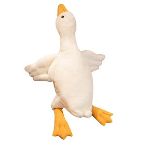 Coussin en peluche grande oie pour cadeau d'anniversaire fille 90 cm Jouets longs en peluche canard Jouets géants Décoration de chambre à coucher pour la fête - Product Image 6