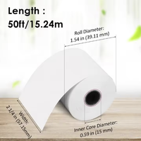 Papier thermique géant fabriqué en Chine, 45g, 48g, 60g, rouleaux de papier thermique 80X80