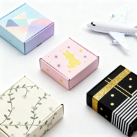 Boîte d'expédition en papier RDY Packaging personnalisée en forme d'avion avec fermeture auto-adhésive et fermeture éclair facile à ouvrir