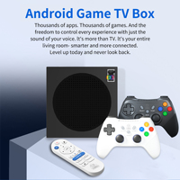 2 1 Android 14 Video Game Box G8MAX 60000+ Game 32GB ROM WiFi6 Bt Remote Suara Nirkabel Pengontrol Nirkabel Colokan EU Konsol Game Anak
