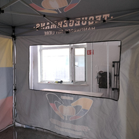 Sunshine Outdoor 6x3 Werbung einfach stehen 10x20 Pavillon Baldachin Zelt mit Fenster Feder Flagge Roll Up Banner