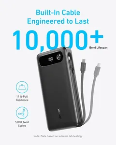 Banco de Energía Anker de 20000 mAh y 87 W Máx. con Cable USB-C Integrado, Pantalla Digital Inteligente, Carga Rápida, Cargador Portátil para Laptop y <span class=keywords><strong>MacBook</strong></span> - Product Image 5