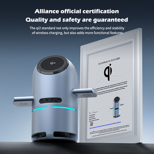 New Arrival .0 Desktop Dual Motor Rotating Wireless Charger <strong>Speaker</strong> 4 in 1 Magnetic for Phone Smart Watch Earphone - Product Image 3