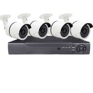 Système de caméra de sécurité CCTV extérieure 4CH AHD, vision nocturne, carte Micro SD, 30M IR, objectif 6mm, alimentation DC 12V - Product Image 1