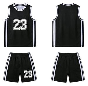 Ensemble de maillot de basket-ball pour homme Healy 23 noir sans manches en mesh respirant, vêtements de sport pour adultes toutes saisons, impression sublimée - Product Image 3