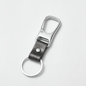 <b>Car</b> Keychain Metal Leather Strap With <b>Ring</b> A3903 For <b>Keys</b> And Accessories - Product Image 2