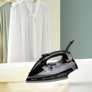 Fer à repasser à vapeur <span class=keywords><strong>professionnel</strong></span> avec semelle en céramique à arrêt automatique, noir, 2000W, fonction <span class=keywords><strong>de</strong></span> nettoyage, en stock - Product Image 6