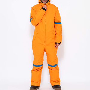 Winter Snowsuit Hooded Waterproof Thermal Jumpsuit Warm Padded Outerwear Comfortable Full Body <b>Snow</b> <b>Suit</b> Cold Weather Zipper - Product Image 3