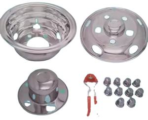 <span class=keywords><strong>Tapacubos</strong></span> Universales de Acero Inoxidable de <span class=keywords><strong>17</strong></span>.5 <span class=keywords><strong>Pulgadas</strong></span> para Camiones ISUZU, IVECO, BENZ - Product Image 5